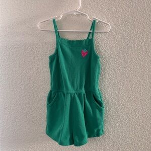 Cat & Jack Teal Romper with Strawberry Detail